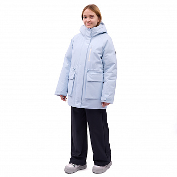 AYMV296-6 Пуховик длинный Sports Style синий